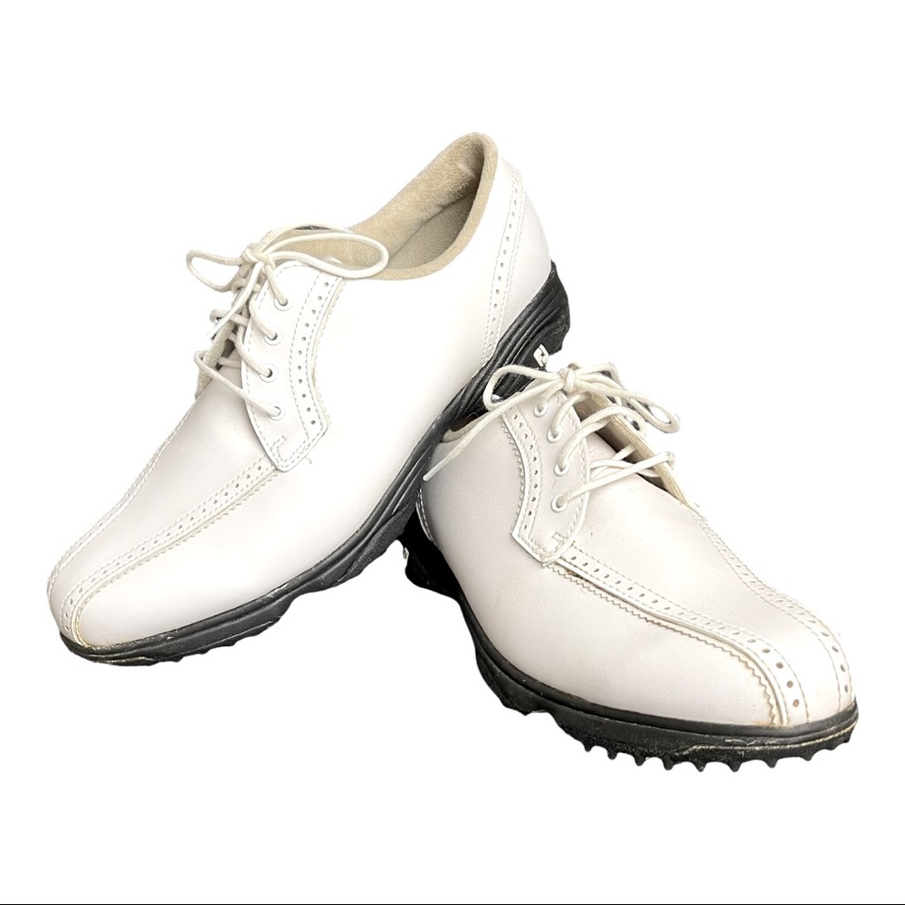 FootJoy Flex Zone White Golf Shoes sz 8.5 some scuffs will polish out